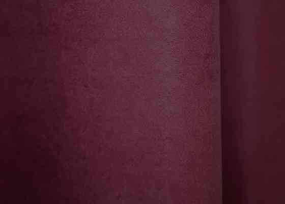 Шторная ткань нубук однотонный, Турция, цвет бордовый 1518ш Киев