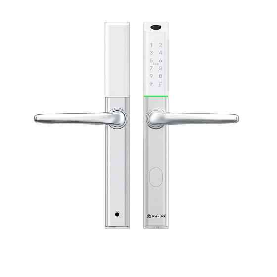 Умный дверной биометрический замок SEVEN LOCK SL-7763BF white Киев