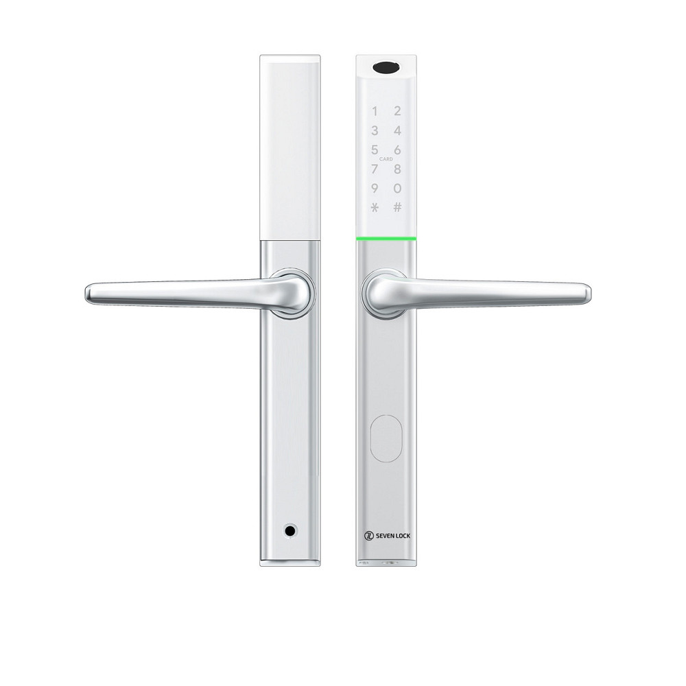 Умный дверной биометрический замок SEVEN LOCK SL-7763BF white Киев - изображение 2