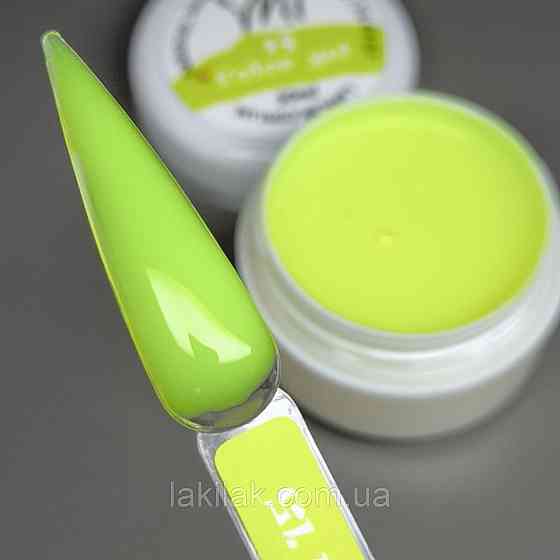 Гель для нарощення нігтів Mi Color Gel 15 (неоново-жовтий) 15мл Херсон