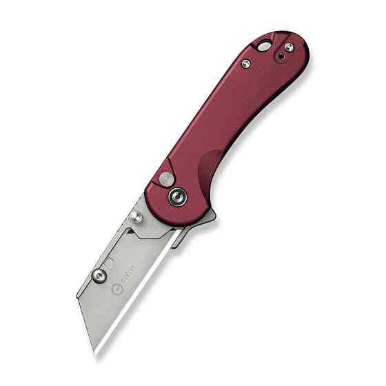 Ніж трапеція складаний кишеньковий Civivi Elementum Utility, (5.8 см) 6Cr13 / Aluminum червоний Киев