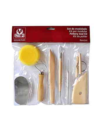 Набір інструментів Sio - 2 для роботи з глиною, 8 предметів (37000009) Іспанія Киев
