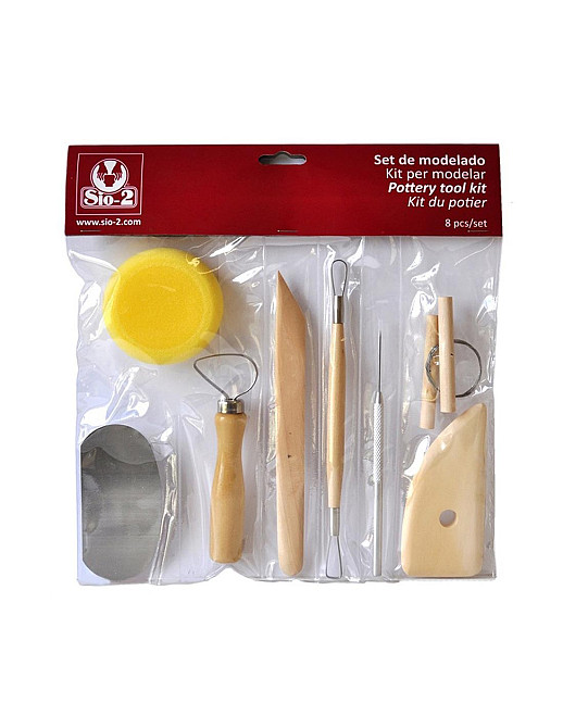 Набір інструментів Sio - 2 для роботи з глиною, 8 предметів (37000009) Іспанія Киев - изображение 1
