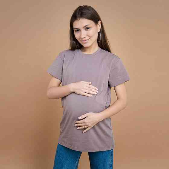 Футболка оверсайз для вагітних і тих, хто годує Какао Київ