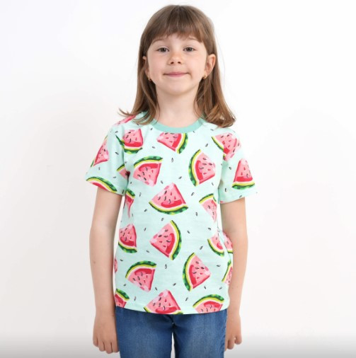 Футболка детская на девочку Арбуз 86 см разноцветный Киев - изображение 1