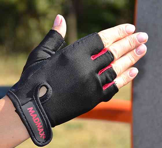 Перчатки для фітнесу MadMax MFG-251 Rainbow Rubine Red L Кам'янське
