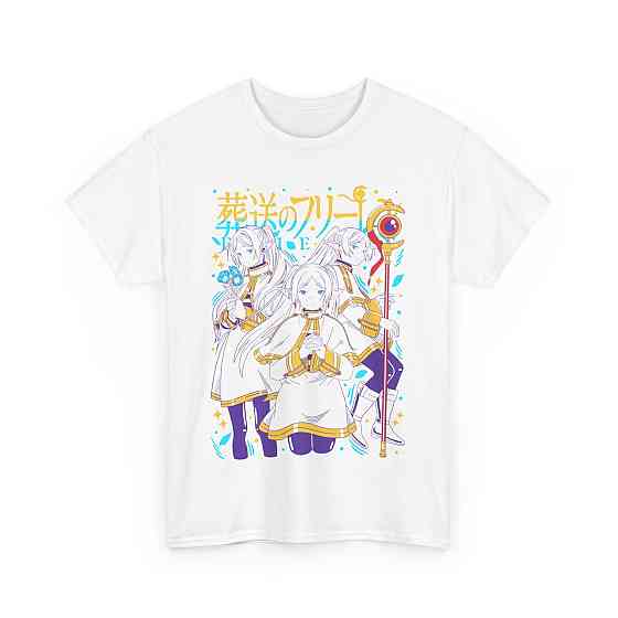 Футболка аниме Фриерен Бейонд Джоурнейс Енд оверсайз (S/M/L) Черний AnimeJ0122 Днепр