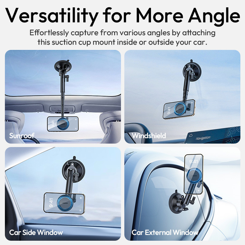 Тримач телефона Ulanzi ZJ06 Suction Cup Mount Одеса - фото 10