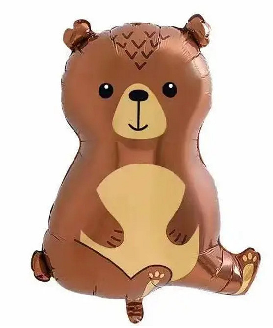Фольгированный шарик лесной мишка 56*46см Киев - изображение 1