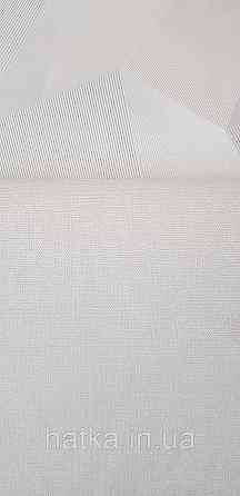 Шпалери метрові вінілові на флізеліні Sintra Vila однотонні тонка смужка під тканину білі 534700 Київ