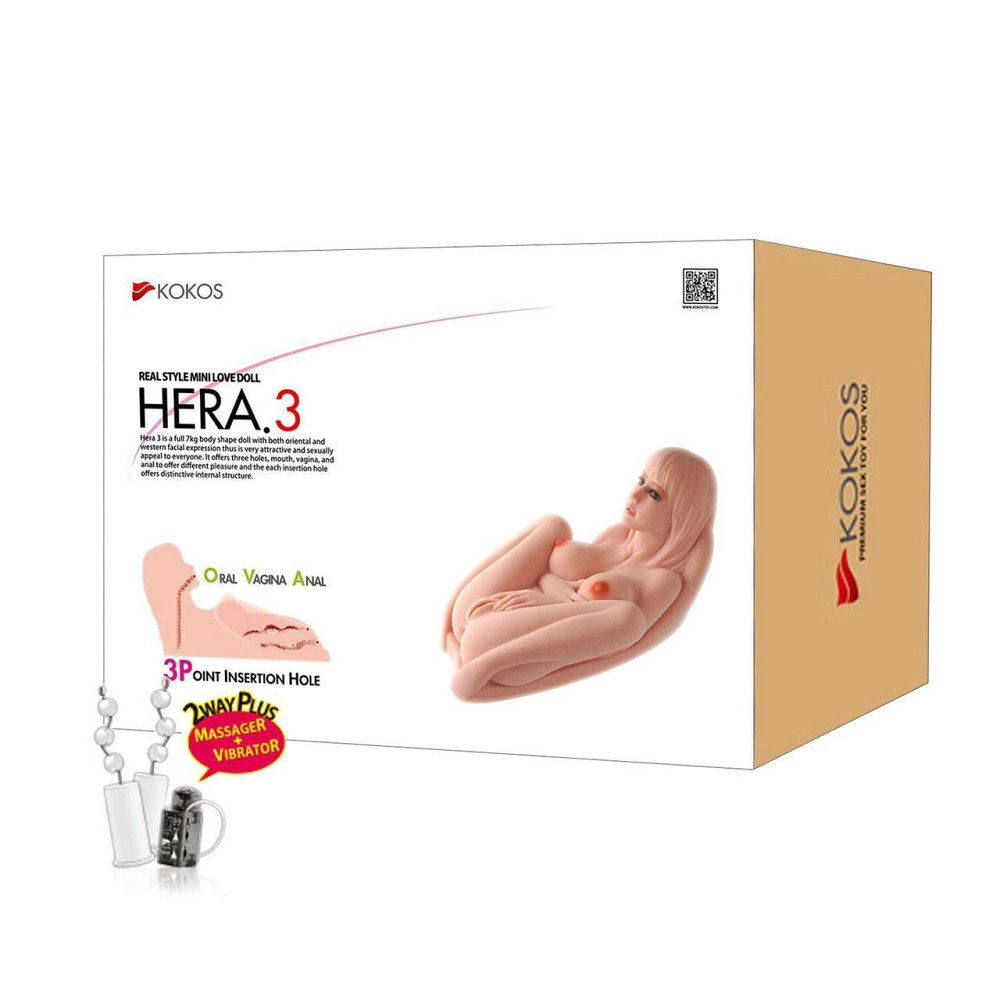 Мастурбатор Kokos Hera 3 2WayPlus з вібрацією й масажем Sex Aura Київ - фото 10