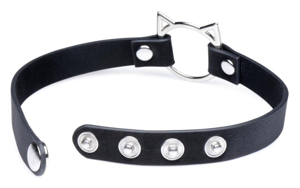 Чокер Master Series Kinky Kitty Ring Slim Choker - Black Sex Aura Киев - изображение 2