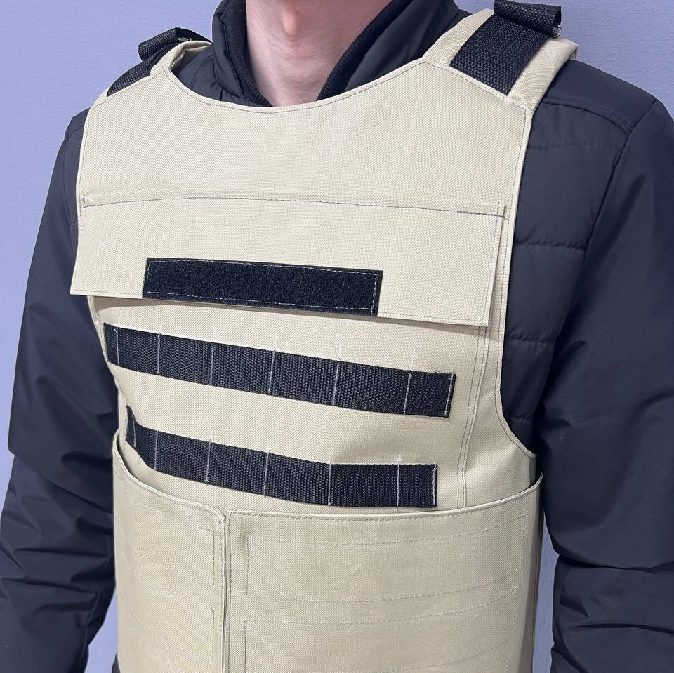 Військова плитоноска, чохол для плит з розвантаженням військовий мілітарний з регулюванням, пісочнаMasterSem Київ - фото 2