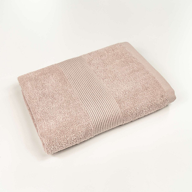 Полотенце для рук и лица махровое с Бордюром GM Textile 40х70см 400г/м2 (Капучино) Сумы - изображение 1