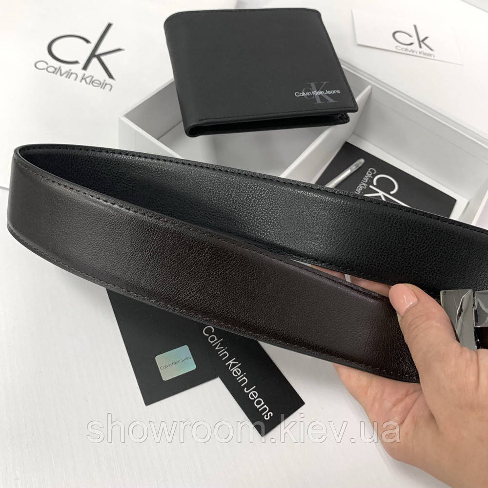 Чоловічий подарунковий набір портмоне і ремінь (485) Київ - фото 3