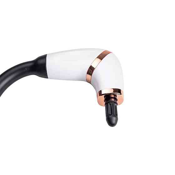 Перкуссионный ручной массажер аккумуляторный 17 Вт зарядка от USB до 3200 об/мин Белый HP-11-11W Киев