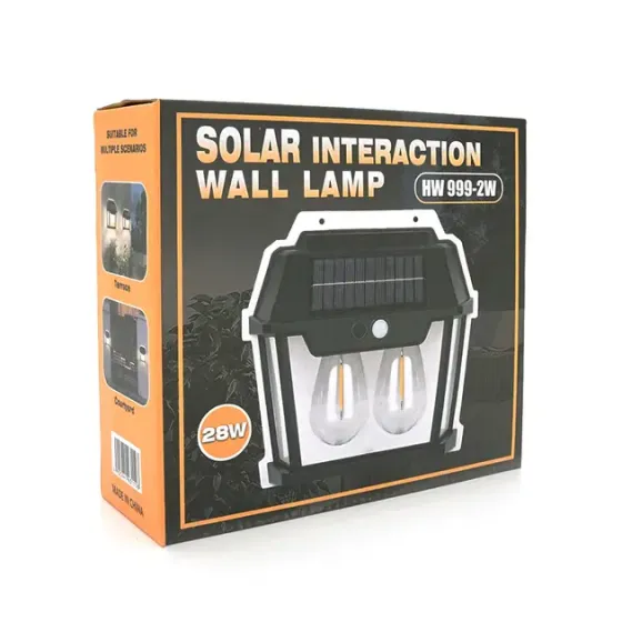 Уличный фонарь YT9992 с солнечной панелью+датчик движения, 2 лампы, встроенный аккум, крепление на стену Коломия