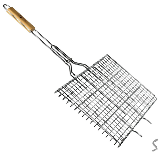 Решетка-гриль плоская большая 66*45*26см MH-0164 Днепр