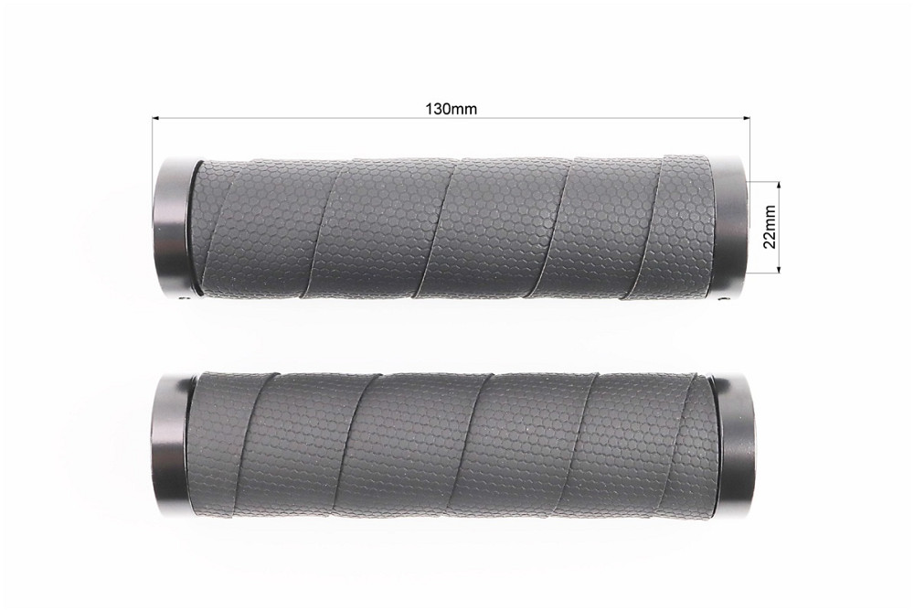 Ручки керма 130мм з затискачем Lock-On з двох сторін, екошкіра, чорні PU-192A Київ - фото 3