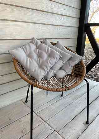 Подушка для стільців (38x38х5 см) Decorator Sawana колір світло-сірий 84-114 Київ