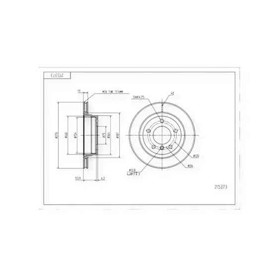 Диск BMW 3 (E36, E46) задній (276x19mm) гальмівний Мукачево
