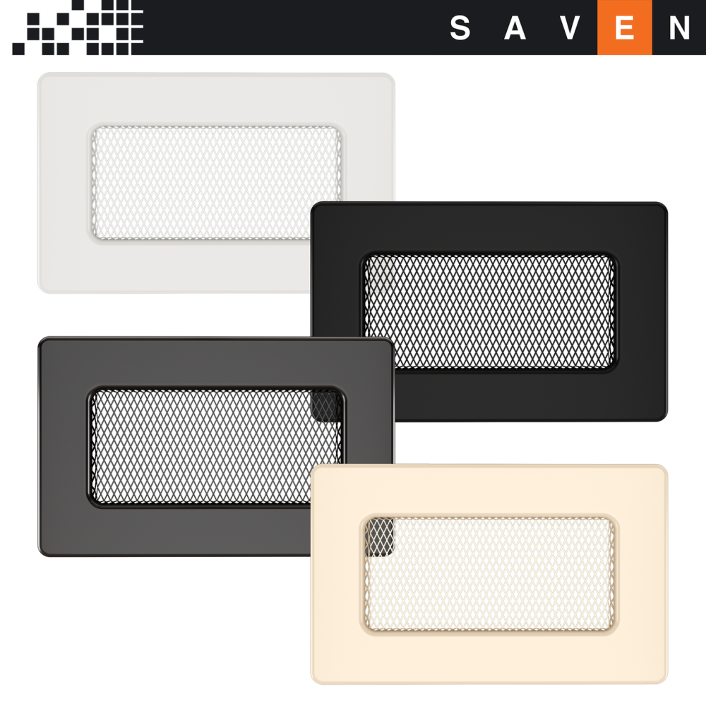 Вентиляційна решітка для каміна SAVEN 11х17 кремова Львів - фото 8