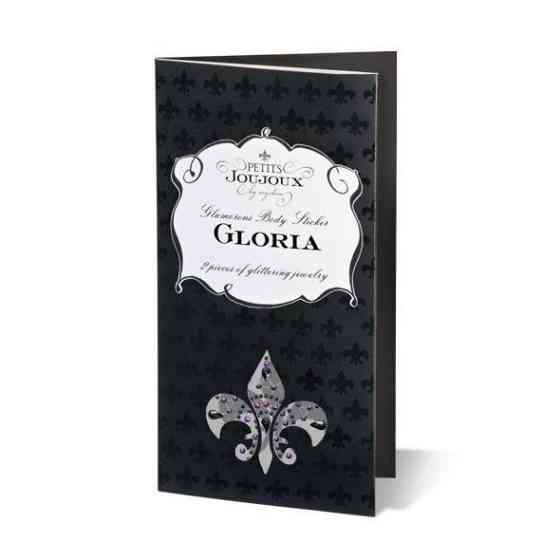 Пестіс з кристалів Petits Joujoux Gloria set of 2 - Black/Pink, прикраса на груди Sex Aura Київ