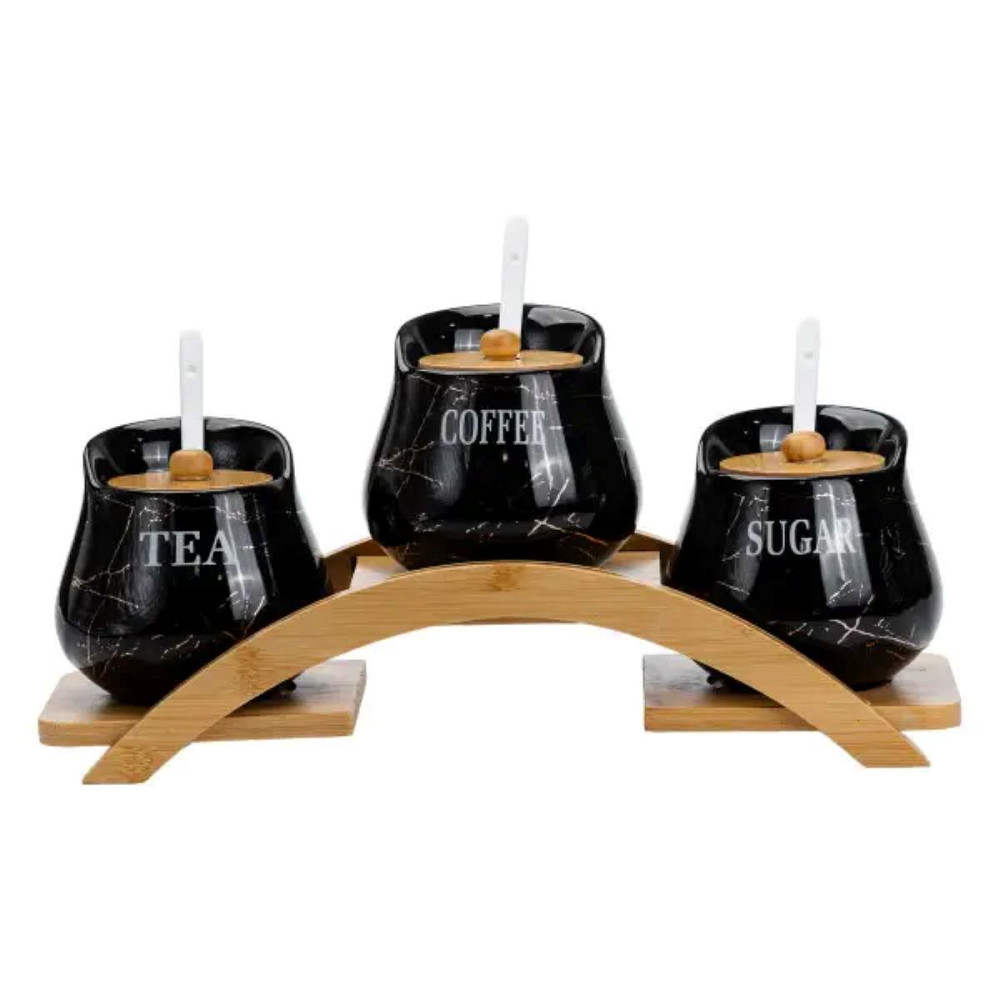 Набір для сипучих продуктів порцелянаовий 3 шт по 500 мл HP1244 Коломия - фото 1