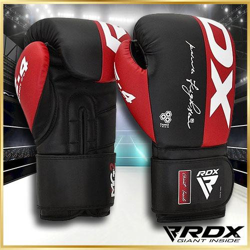 Рукавички боксерські тренувальні для боксу та ММА професійні RDX F4 Red 16 унцій Київ - фото 9