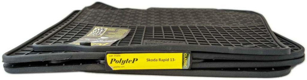 Коврики салона резиновые Skoda Rapid 13-/Seat Toledo IV 12-, к-т (4шт.) Киев - изображение 1