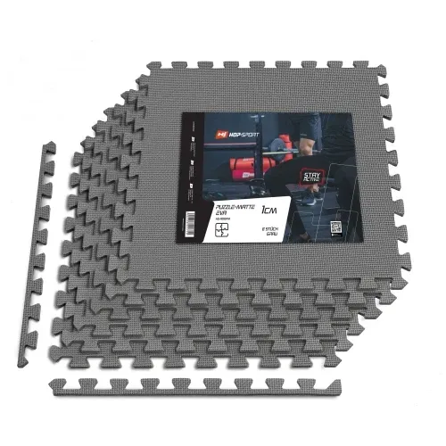 Мат-пазл товщиною 1 см - 6 частин Hop-Sport A010 сірий Київ - фото 2