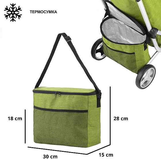 Сумка-візок ShoppingCruiser 3 Wheels Green (650071) Київ