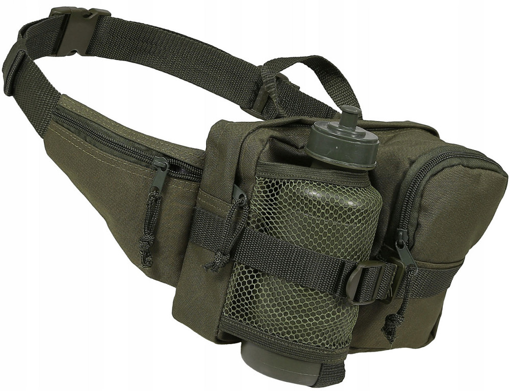 Универсальная Поясная Сумка 3 кармана с флягой 0.5 литров Mil-Tec от Sturm (13511001) Olive Нововолынск - изображение 1