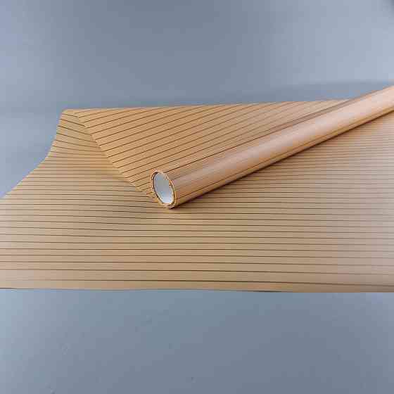 Калька для цветов рулон 8м тонированный матовый (77) (h660) №812 Персик Полоски (1 шт) Харьков