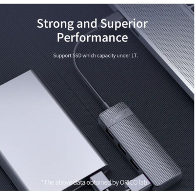 Концентратор Choetech USB 3.1 to 3хUSB 3.0+RJ45(1GB) Ethernet 4in1 (HUB-U02-BK) Винница - изображение 5