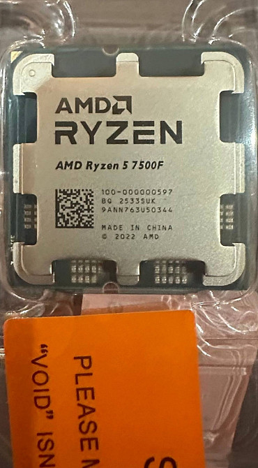 Новый процесссор Amd Ryzen 5 7500f 3.7 (5.0)Ghz 32mb cash сокет AM5 Новый Киев - изображение 1