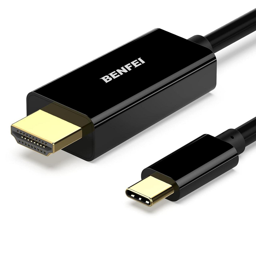 Кабель USB Type-C (Thunderbolt 3) to HDMI 4K 30Hz 1.8 м Benfei алюмінієвий штекер Київ - фото 1