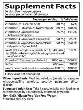 Комплекс вітамінів В+С (Active B-Complex) 30 капсул Київ