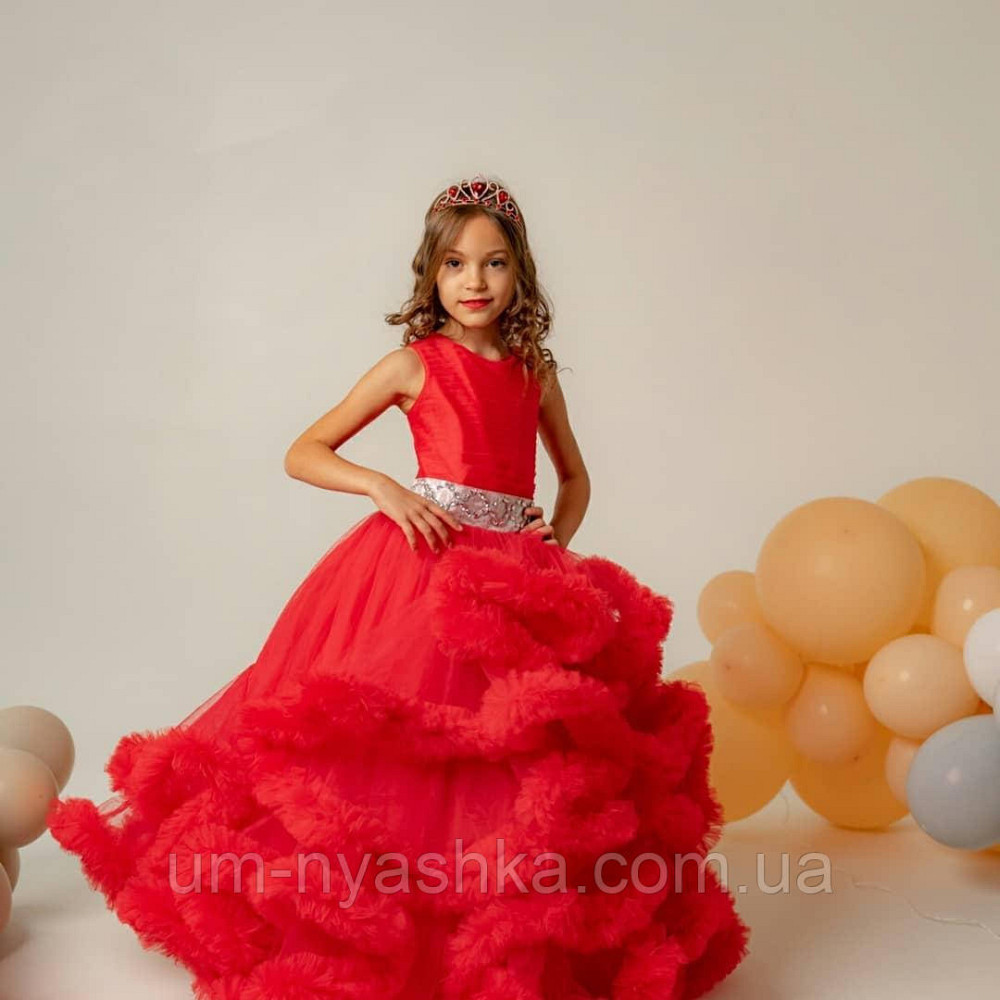 Пышное платье Облачко КРАСНОЕ на 4-6, 6-8, 9-10 лет Кривой Рог - изображение 7