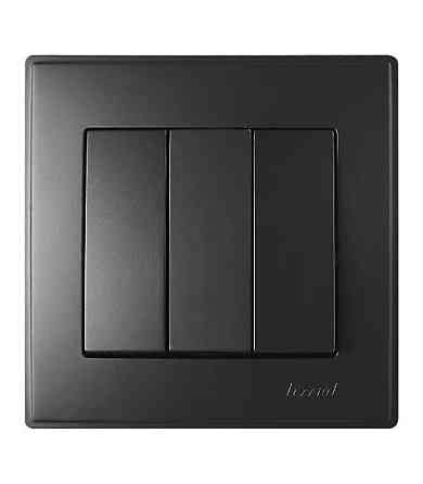 LESYA Вимикач потрійний антрацит Lezard Харків