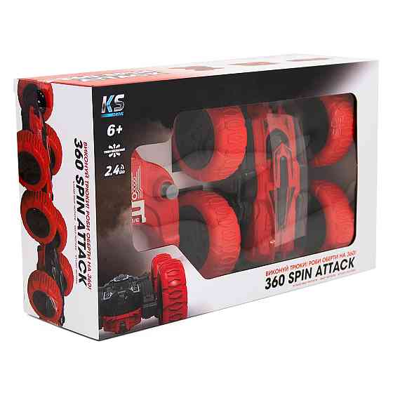 Автомобіль KS Drive на р/к - Трюковий (2.4Ghz, червоно-чорний) Дніпро