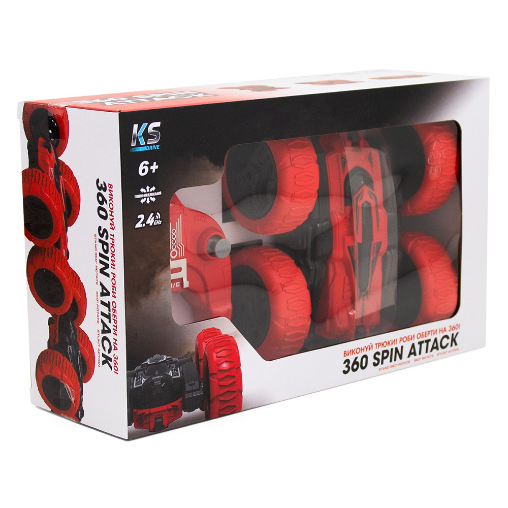 Автомобіль KS Drive на р/к - Трюковий (2.4Ghz, червоно-чорний) Дніпро - фото 4