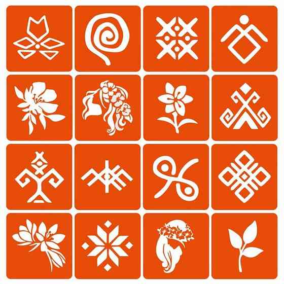 Набір трафаретів для біо-тату "Мавка" Mavka_simple-16 Вінниця