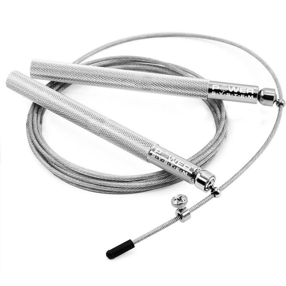 Скакалка швидкісна Power System PS-4064 Ultra Jump Rope Silver (2,75m.) Кам'янське - фото 1