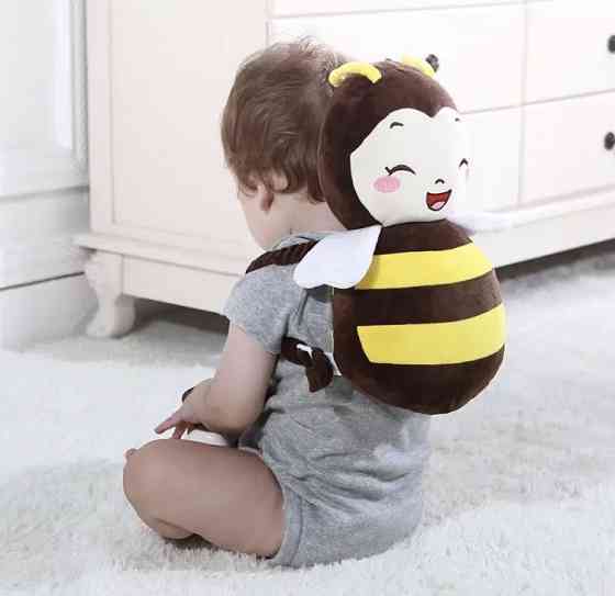 Подушка для защиты головы младенца Ангелочек, цвет желтый, подушка противоударная мультяшная , от 3 мес Киев