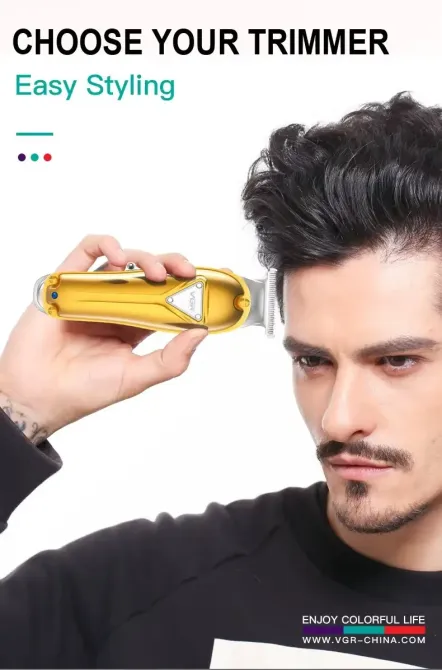 Машинка для стрижки волосся VGR V-057 акумуляторна, USB зарядка, компактна і потужна Одеса - фото 7