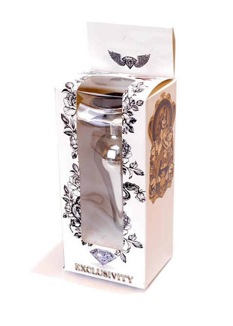 Анальная пробка - Jewellery Silver Long Plug Black Sex Aura Киев - изображение 9