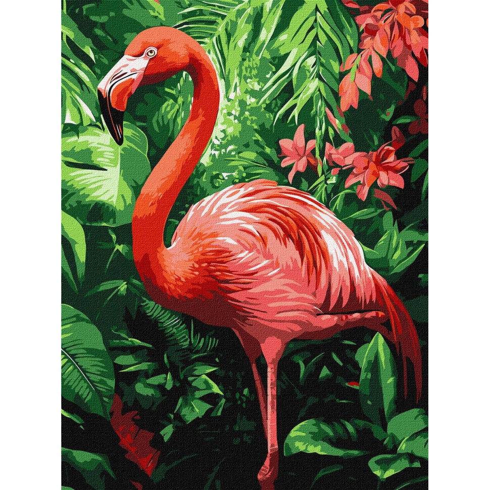 Картина за номерами "Фламінго в тропіках" ©art_selena_ua KHO6779, 30х40 см Вінниця - фото 1