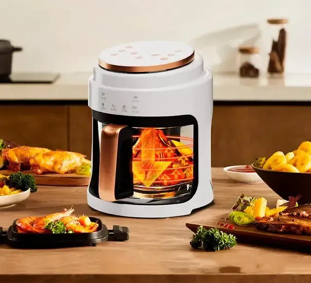 Аэрофритюрница безмасляная сенсорная на 6л Gold Diamond TK9905 3200Вт Коломия - фото 7