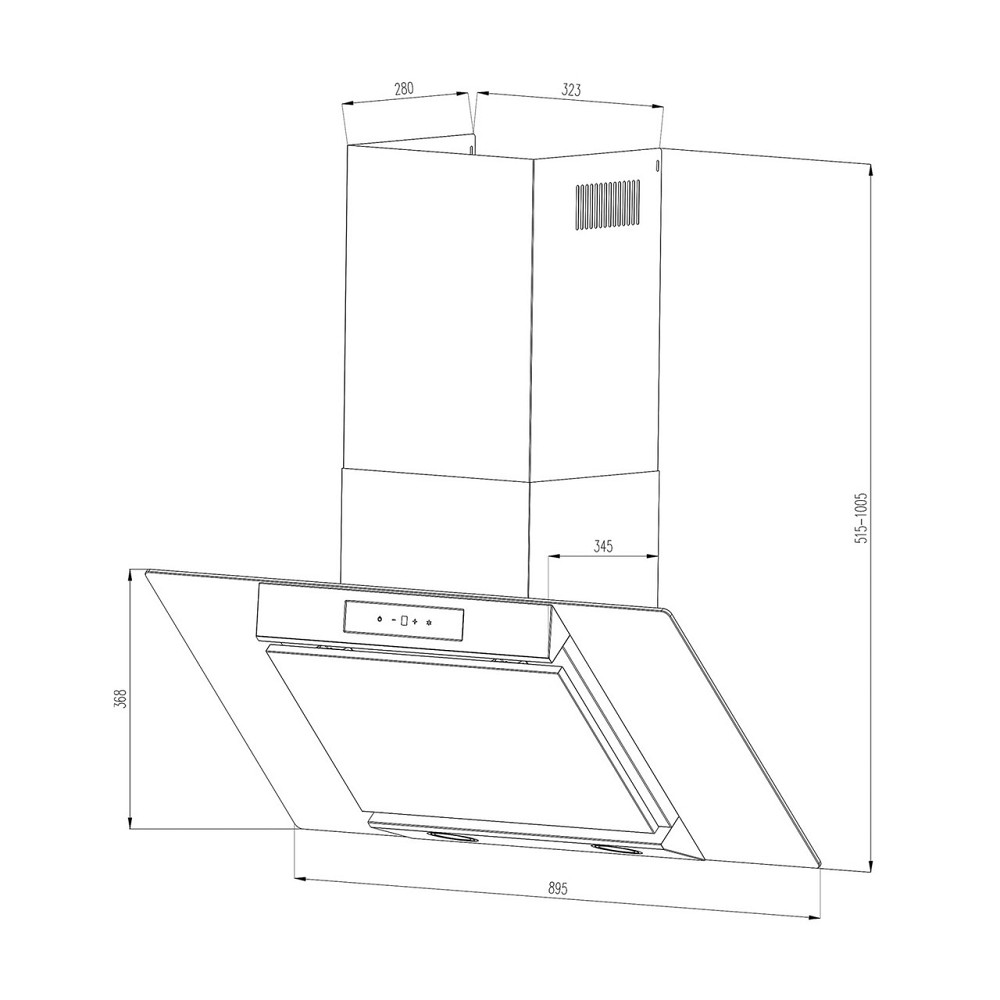 Витяжка Balzac Silent 90 250 Вт 3 рівні 604 м3/год LED EEC A 90 см (Німеччина, читати опис) Рівне - фото 10